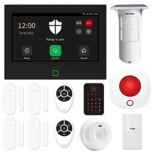 Tuya App Remote Mobile Wifi Gsm Wireless Home Burglar Security Alarm System with 8 Wired 200 Wireless Zones