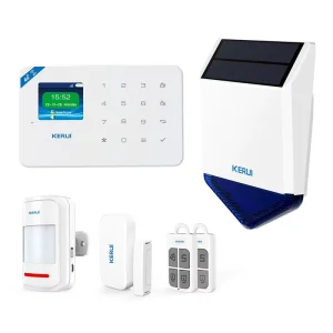 Tuya GSM+WiFi+4G Alarm System Kit Solar Powered Burglar Alarm Smart PIR Motion Sensor Security Kit