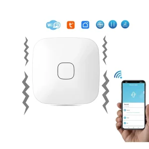 Tuya Smart Home WiFi Vibration Sensor Detection APP Notification Real Time Motion Shock Alarm History Record Security