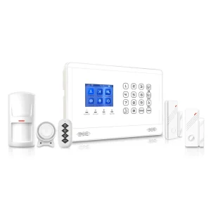 Tuya Smart Life App Control 4G GSM WIFI Home Security Burglar Alarm System 30 Wireless Sensors 4 Wired Sensors CE FCC Certified