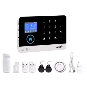 Tuya Smart Life App Control Gsm Home Wireless Connection Alarm Kit Wifi Anti Theft Burglar System Security Rfid Gprs Alarm