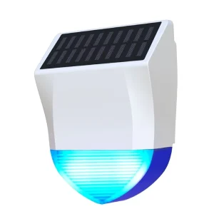 Tuya Smart Life Wireless WiFi BLE Solar Powered Outdoor Sound Light Alarm Siren Sensor