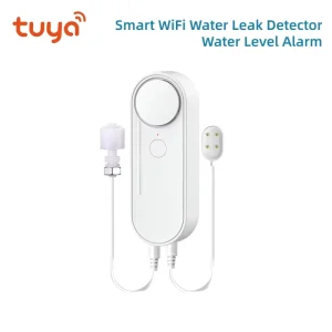 Tuya Smart Water Level Sensor Water Leakage Alarms WiFi App Control Dual Probe Flood Detector with Sound Alarm