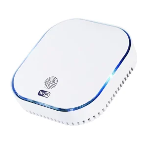 Tuya Smart WiFi Touch Control Flip Design Methane LPG Hotel Use Home Security Natural Gas Detector OLED Display App Control AC