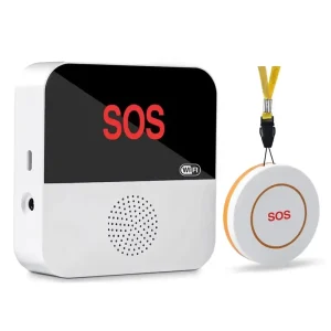 Tuya Smart WiFi Wireless Alarm Emergency Call Panic Button SOS Caregiver Pager for Elderly