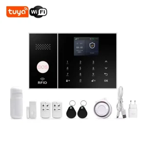 Tuya Smart Wired Wireless Smart Life App Alexa Google Home Control GSM 4G WiFi Alarm System for House Burglar Security