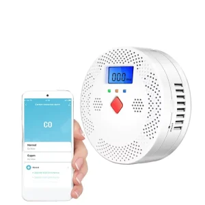 Tuya Wi Fi Smart Carbon Monoxide Detector ABS Material Home Security Gas Leak Sensor App Alarm Sound 70dB Flash 10 20m Easy
