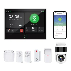 Tuya WiFi GSM 4G 5G HD PTZ Wireless 360 IP Network Camera Tuya Alarm System With Camera Vacation Home Security