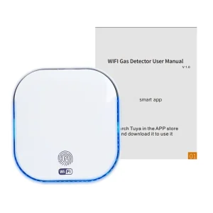 Tuya WiFi Gas Leak Detector with Flip Design Touch LED Alarm for Natural Gas LPG and Methane