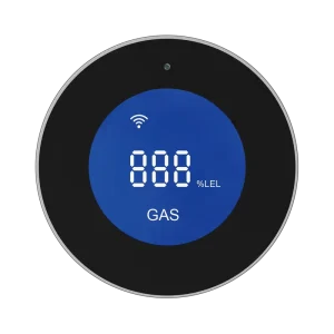 Tuya WiFi LCD Display ABS Gas LPG Leak Sensor Alarm with Voice Remind APP Control up 10m Detection Home Security Fire Prevention