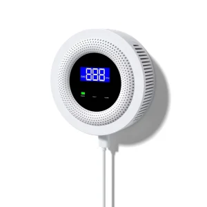 Tuya WiFi Natural Gas Leak Detector 433MHz Wireless Combustible Gas Sensor Home Kitchen Security Alarm Smart Life APP