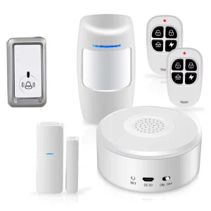Tuya WiFi Smart Home Automation Security System Strobe Alarm Siren Hub Burglar Smart Life APP Alert Control 6-Piece Kit