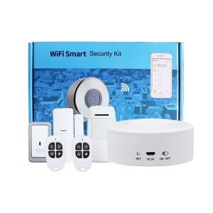 Tuya WiFi Smart Home Burglar Alarm System Kit Remote Control Security Works with Alexa