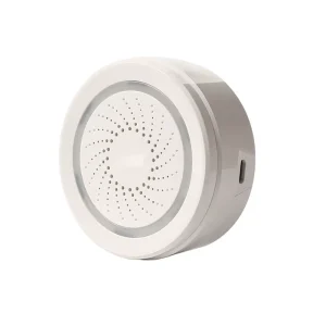 Tuya WiFi Smart Outdoor Garage Home Hotel Siren Alarm with App Timer Zigbee Sound Sensor Motion Detector IPS Display Battery
