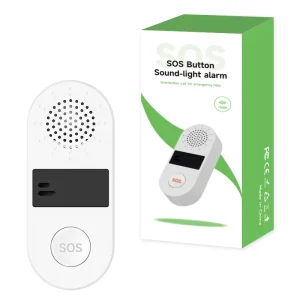Tuya WiFi Smart SOS Call Button Wireless Caregiver Pager Phone Alert Transmitter Emergency Call Button for Kids Elderly Patient