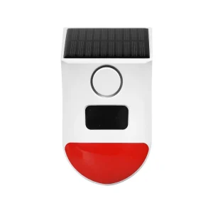 Tuya WiFi Smart Siren Alarm Solar Powered Sound Light Human PIR Motion Sensor Waterproof Outdoor 120dB With Remote Control