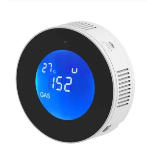 Tuya Wifi Smart Gas Leak Detector LCD Display Natural Gas Alarm Combustible Smart Life App Message Push Auto Close Valve