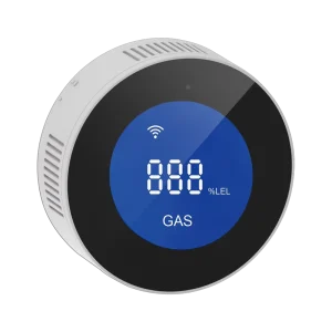 Tuya Wifi Smart LPG Natural Gas Alarm Combustible Gas Leak Detector LCD Display Smart Life App Message Push Auto Close Valve