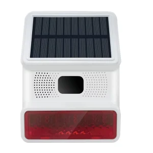 Tuya Wifi Wireless Outdoor Solar Waterproof Light Flash Strobe Siren & Outdoor for Multi functional Siren