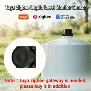 Tuya Zigbee Waterproof Water Tank Liquid Level Monitor with Real Time Alarm Notification APP Remote Detector