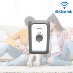 Two Way Communication SOS Button Personal GPS Tracker 4G & Starlink Satellite Tracking Device for Security