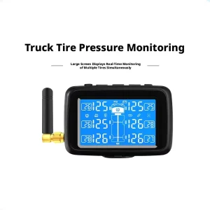 U901T Vehicle-Mounted TPMS Monitor for Trucks Buses and Lorries with 6-Wheel Display