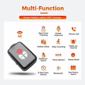 Ultra Mini 4G Beidou GPS Anti Lost Tracker for Kids & Elderly Two Way Call & SOS Emergency Alarm Supported