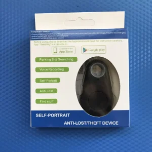 Ultra Mini Bluetooth GPS Tracker Anti-Lost Alarm Tag for Keys, Wallets and Pets, iPhone and Android Compatible