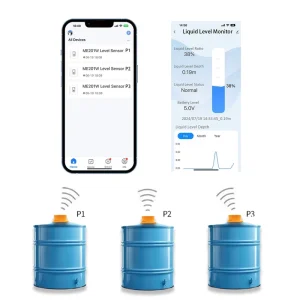 Ultrasonic Wireless Water Level Detector Alarm Indicator Remote Water Gauge APP Monitor With Pump On Off