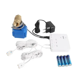 Upgrade Water Leakage Protection System DN25 Real Time Alerts with 6m Wired Water Sensor for Home Kitchen Basement Flood