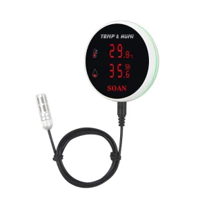 Upper lower Limit Humidity Temperature Sensor Alarm Wifi with Tuya App Temperature Humidity Data Logger and Controller