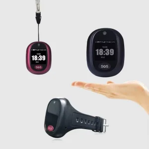 V45 Personal Mobile Alarm System GPS Tracker, Elderly 4G SOS Call Fall Detection Pendant, Man Down Alarm Tracker With Wristband