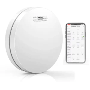 VOLCANO SM11W WiFi Smart Scottish EN14604 Photoelectric Smoke Detector White ABS Plastic 10 Year Battery Life Waterproof Fire