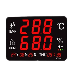 Veinasa HEC 106 Digital Temperature Humidity Display Thermometer Built in Probe Alarm Device With Oem Odm Customization Service