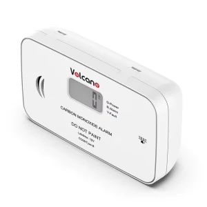Vlocano CO08 Wall-Mounted CO Detector EN50291-1:2018 Electrochemical Sensor White ABS Plastic Remote Control Silence Function