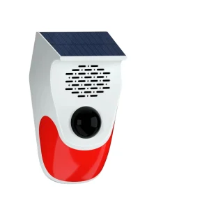Voice Announcer Smart Home Infrared Motion Alarm Detector Indoor Outdoor Waterproof Solar USB Charging 1000mAh Battery 120dB