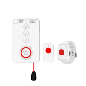 Voice Prompt 4G GSM Home Medical Care Emergency Calling System with Wireless SOS Panic Button Alarm for Elderly