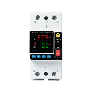 Voltage Protector Over Undervoltage Leakage Surge Protection 2-Stage Lightning Alarm MCB for Distribution Box