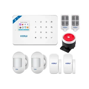 W181 WiFi/GSM Home Burglar Alarm System Kit with PIR Motion Detector and Door Sensor