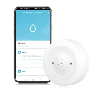 WALE Tuya WIFI Smart Water Leak Sensor Smart Home Water Overflow Level Detector Alarm