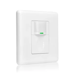 Wall-Mounted PIR Motion Sensor Occupancy Sensor with Manual-ON/Auto-OFF Vacancy Mode, 3-in-1 European Wall Box