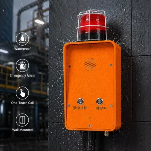 Wall Mounted SOS Help Point With Beacon Loud Speaker for Highway Factory Waterproof Emergency Telephone Supplier