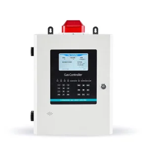 Wall mounted Gas Detector Alarm Control Panel Addressable 16 Channel Gas Controller For Combustible Toxic Gas