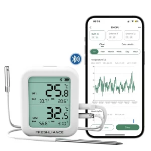 Warehouse Refrigerator Wireless Temperature Sensor Bluetooth Temperature Humidity Data Logger