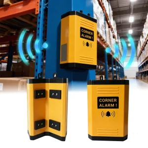 Warehouse Shelf Corner Safety Audible Visual Alerts Forklift Blind Spot Pedestrian Vehicle Alarms Dual Side Radar 0 6m Detection