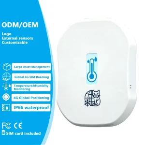 Warehouse Temperature and Humidity Monitoring 4G Real Time Tracker IP66 Global SIM and Rechargeable