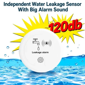 Water Flood Sensor with 120dB Voice Alarm
