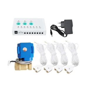 Water Immerse Detector Smart Brass 3 4″ (DN20) and 4pc 6 Meter Double Metal Water Sensor & Gold Probe protection Against Leaks