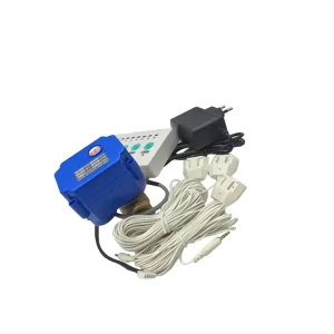 Water Leak Detector Alarm System with Shut-Off Valve and Leak Sensor