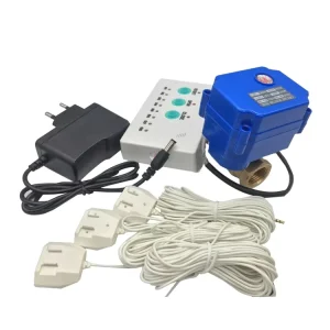 Water Leak Detector Alarm System with Water Control Valve